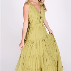 BRAND NEW OLIVE MAXI DRESS